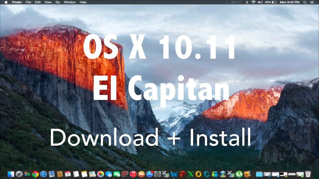 download mac os x el capitan for pc
